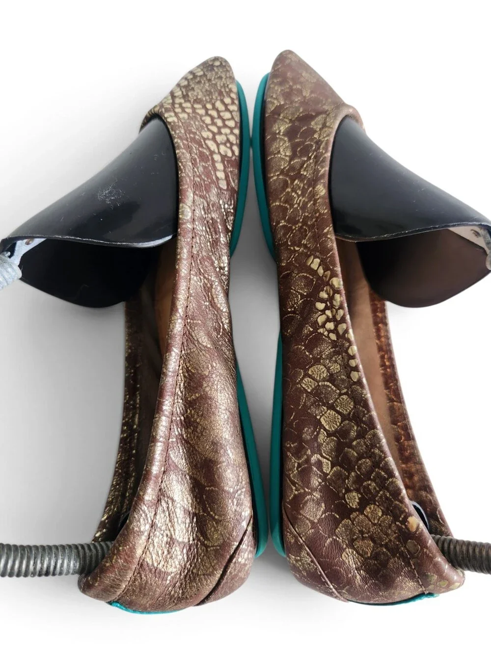Tieks Wild Copper Ballet Flats Womens Size 6 Foldable Shoes